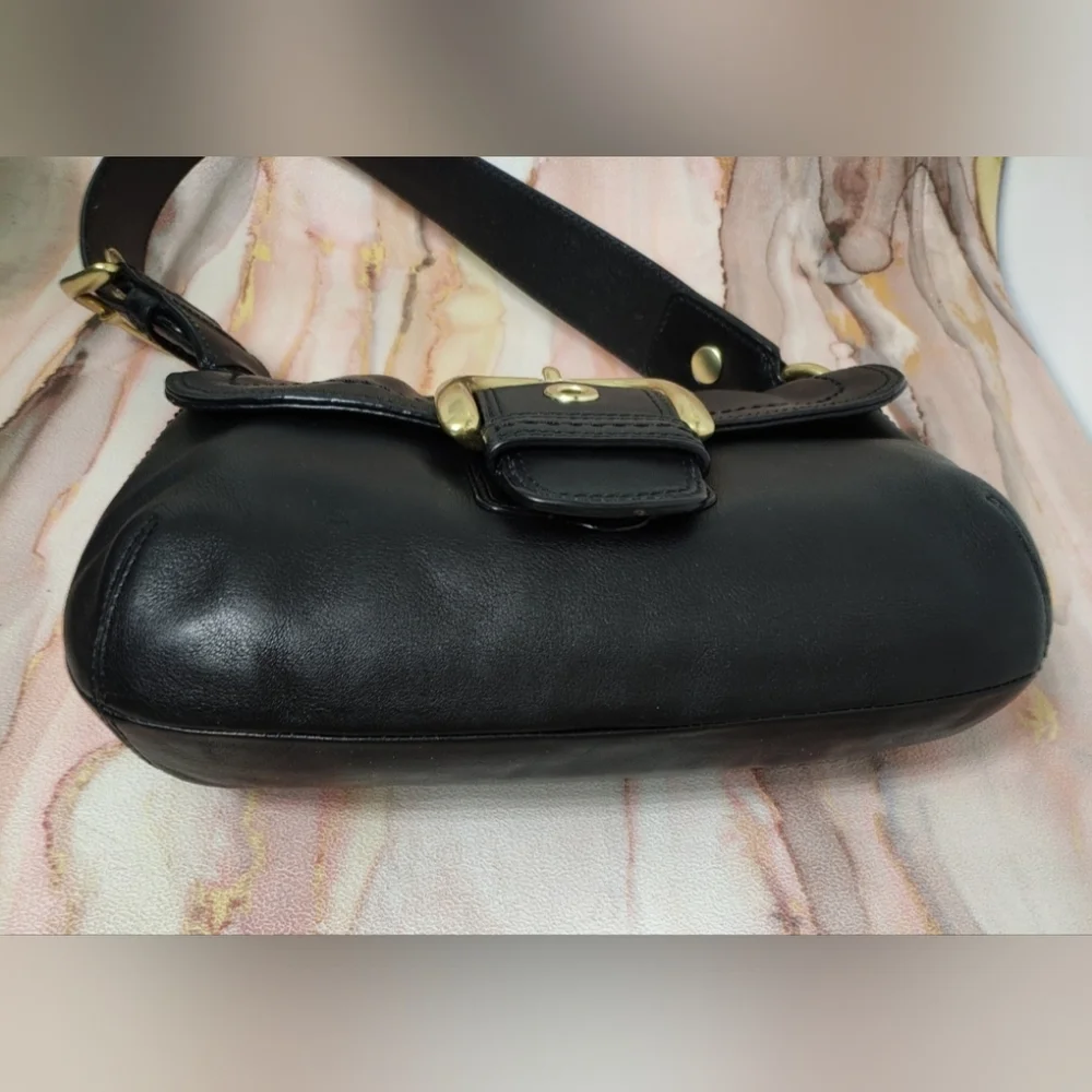 Coach F11840 Soho Leather Shoulder Bag Black Y2K - Picture 6 of 12